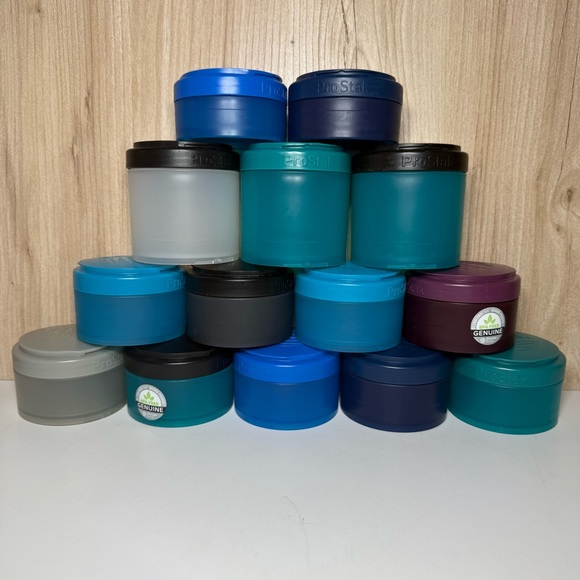 BlenderBottle Protein Shaker Prostak Stackable Food Snack Pill Containers Lot 14 - Picture 1 of 4